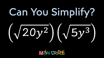 Multiplying Square Roots “(√20𝑦^2)(√5𝑦^3)” | Step-by-Step Algebra Solution - Math Doodle