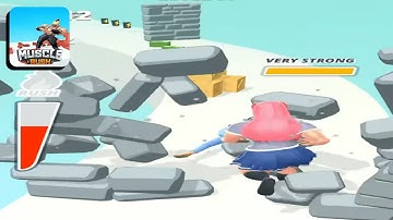 Muscle Rush - Smash Running || Max Level‼️All Level Gameplay Android/iOS, New Update Level 97-98