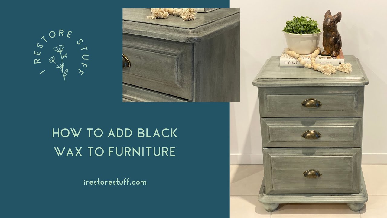 How to use Black Wax on Chalk Paint