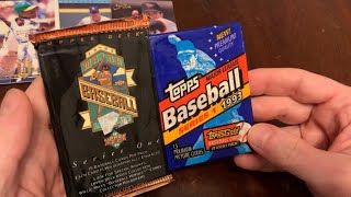 PC HIT! CHIPPER “ROOKIE!” 1993 Upper Deck Series 1 & 1993 Topps Series 1 #junkwax #rippingpacks