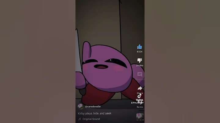 Kirby plays hide and seek