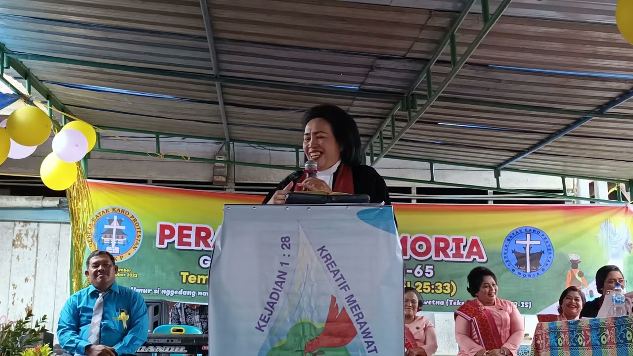 Khotbah HUT Moria GBKP Se-Klasis Dairi ke 65 - Pdt. Natalidna Br Tarigan, M.Th