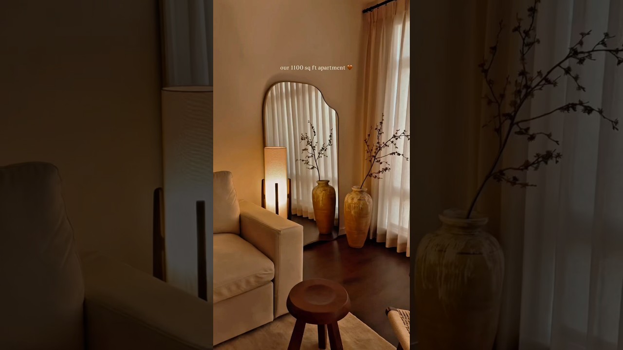 ✨ Cozy 1100 sq ft Apartment Tour | Warm & Modern Home Aesthetic 🏡🤎