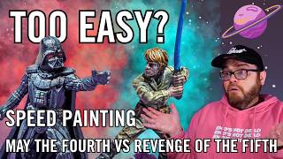 Fast &amp; Easy Star Wars Legion Painting (Vader vs Luke) | May the Fourth