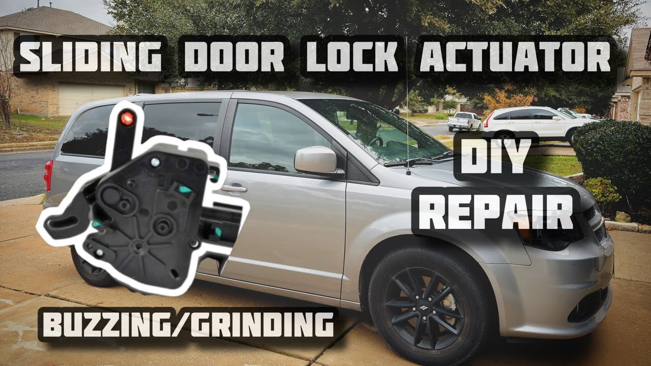 Замена привода замка раздвижной двери Dodge Grand Caravan — застрял в запертом состоянии и гудит