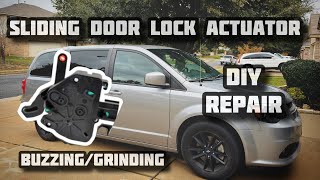 Dodge Grand Caravan Sliding Door Lock Actuator Replacement  Stuck Locked And Buzzing