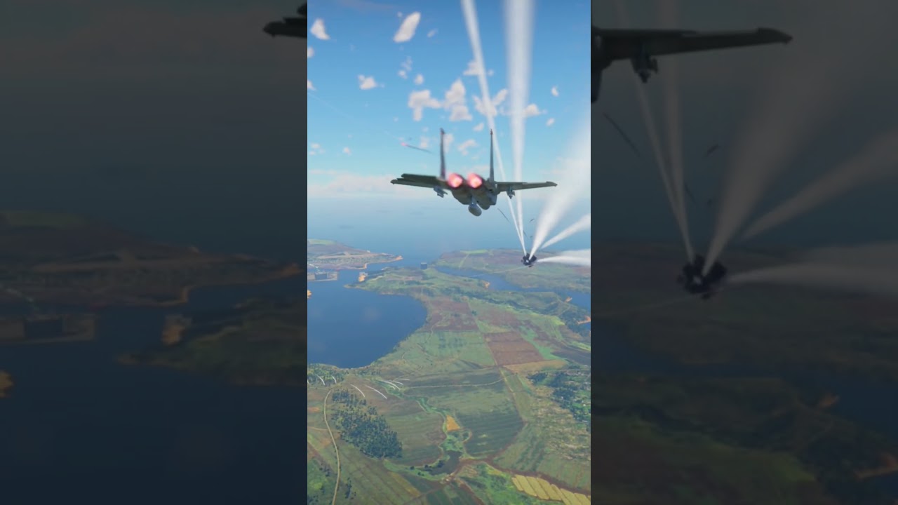 🚀 F-15E Destroys Su-30 with Multiple Missile Strikes!