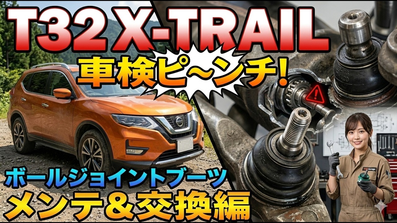 取引【@to〜】 T32 X-Trail [Inspection Pinch! Tie Rod End Boots & Lower Ball