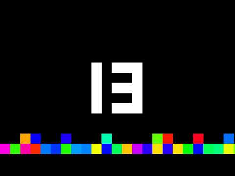 13 Seconds Timer ‐ Flowing Pixels