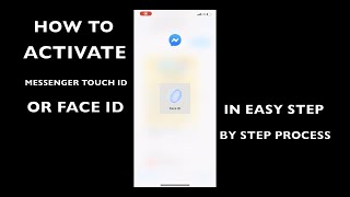 How to activate face ID OR touch ID in messenger (App Lock) screenshot 5