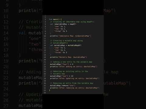 Video: Mikä on kartta Kotlinissa?