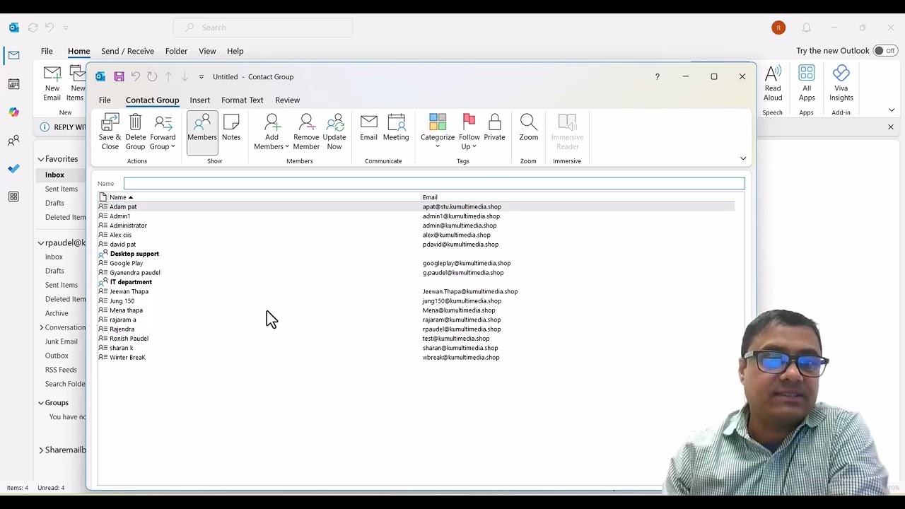 exporting all members of distribution list to CSV/Excel sheet