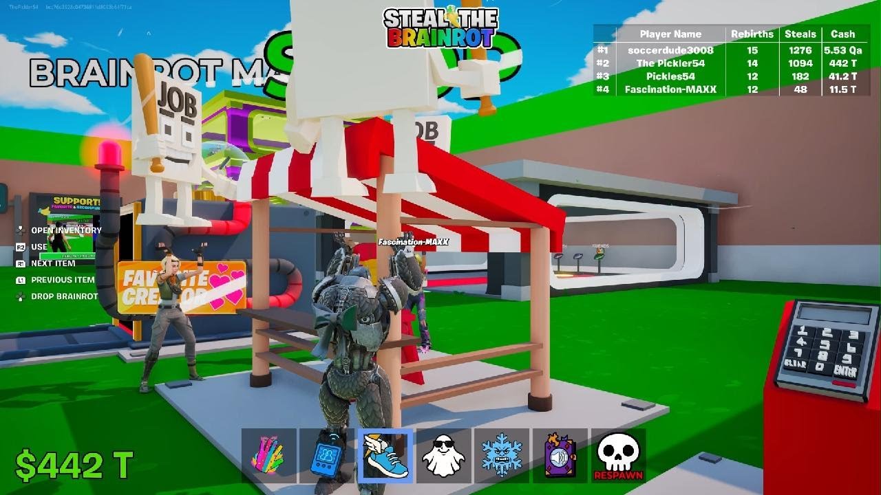 Aqua Job Job Job Sahur Ritual Steal a brainrot fortnite