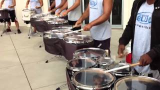 Blue devils drumline 2012 quads - triplet partial