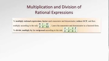 7.1b Multiplication and Division of Rational Expressions