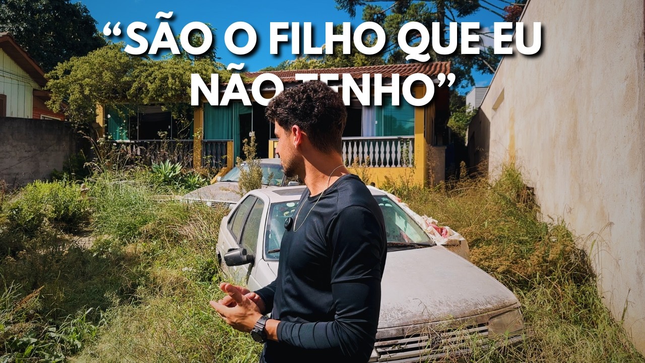 O jardim estava assim e no final ele disse: "VOCÊS SÃO O FILHO QUE EU NÃO TENHO"