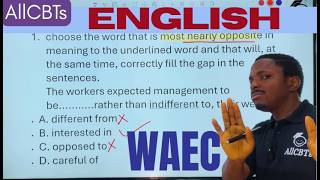 WAEC, NECO & GCE English Language Paper 1 Objective Questions & Answers