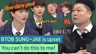 BTOB Sung-Jae is upset because of Ho-Dong!😠