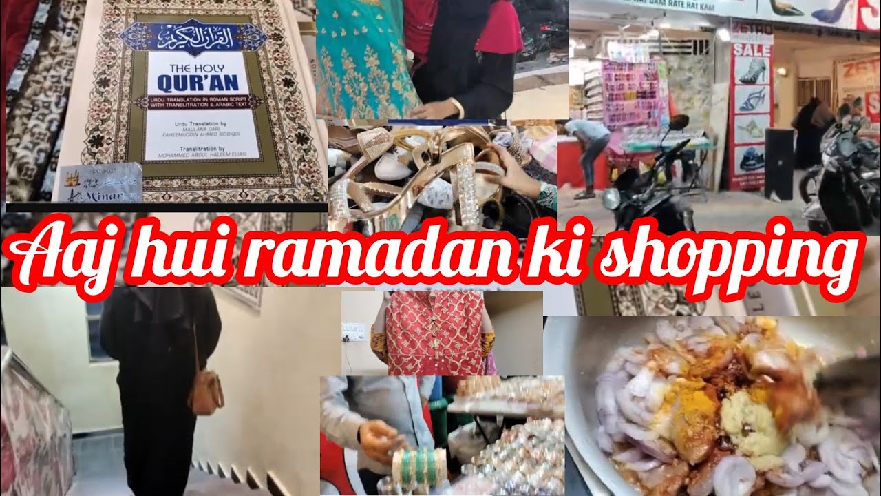 Ramadan day 18 sehri to iftar my daily routine Aaj hui thodi si shopping 🛍️ baher ka rounaq 