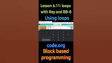 Loops with Rey and BB-8 Lesson 6.11 | code.org Tutorial with Answers | #6
