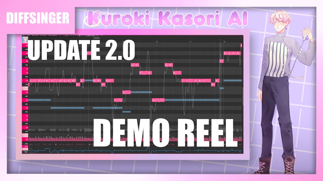 【DIFFSINGER UPDATE 2.0】 Demo Reel【Kuroki Kasori AI】 - YouTube