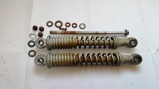 モンキーレストア⑨[リアサスペンション](サビ取り→メッキ)Z50J Restoration⑨[Rear suspension](Rust removal→Plating)