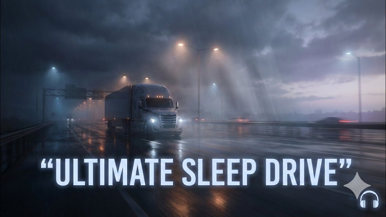 Midnight Miles ASMR 🌙 8.5 Hours of Ultimate Sleep Drive (Rain, Snow, Dark Highway)
