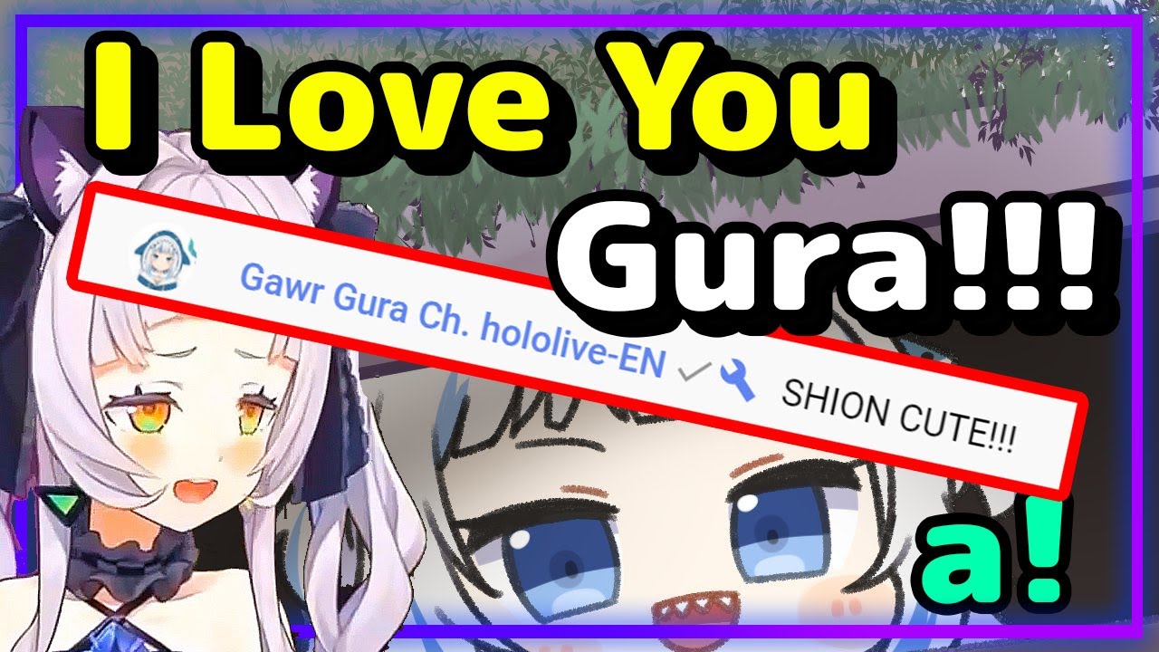 【ENG Sub】Murasaki Shion - Notices Gura in Chat!!