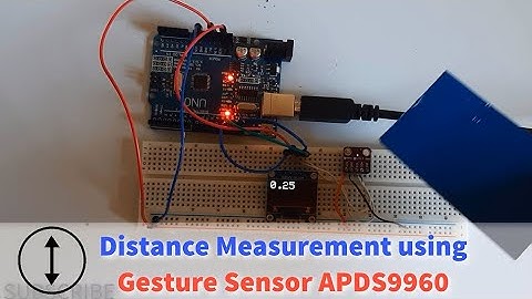 Distance proximity measurement with gesture sensor APDS9960 - Tutorial