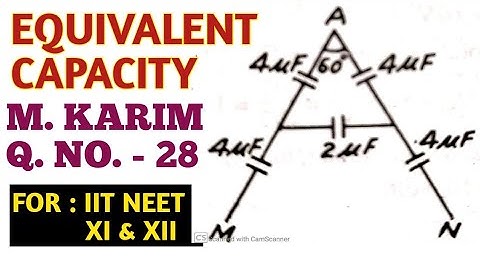 Grouping of condenser || M Karim Question number 28 Solution ||