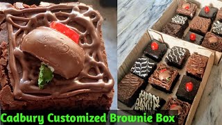 Famous Cadbury Fudge Brownie Recipe|Customized Brownie Box Using 1 Base|with& without oven| Net Worth