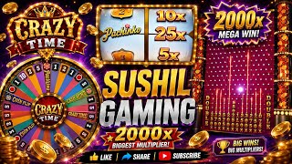 🔥 Crazy Time Live pachinko| 2000x Mega Win 😱 | Best Casino Live Highlights #CrazyTime