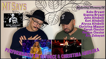 Kobe & Gianna Bryant’s Celebration of Life - performances by Beyoncé & Christina Aguilera (REACTION)