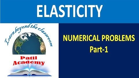 How to solve numericals problems in ELASTICITY part 1| Elasticity | Stress | Strain | Young