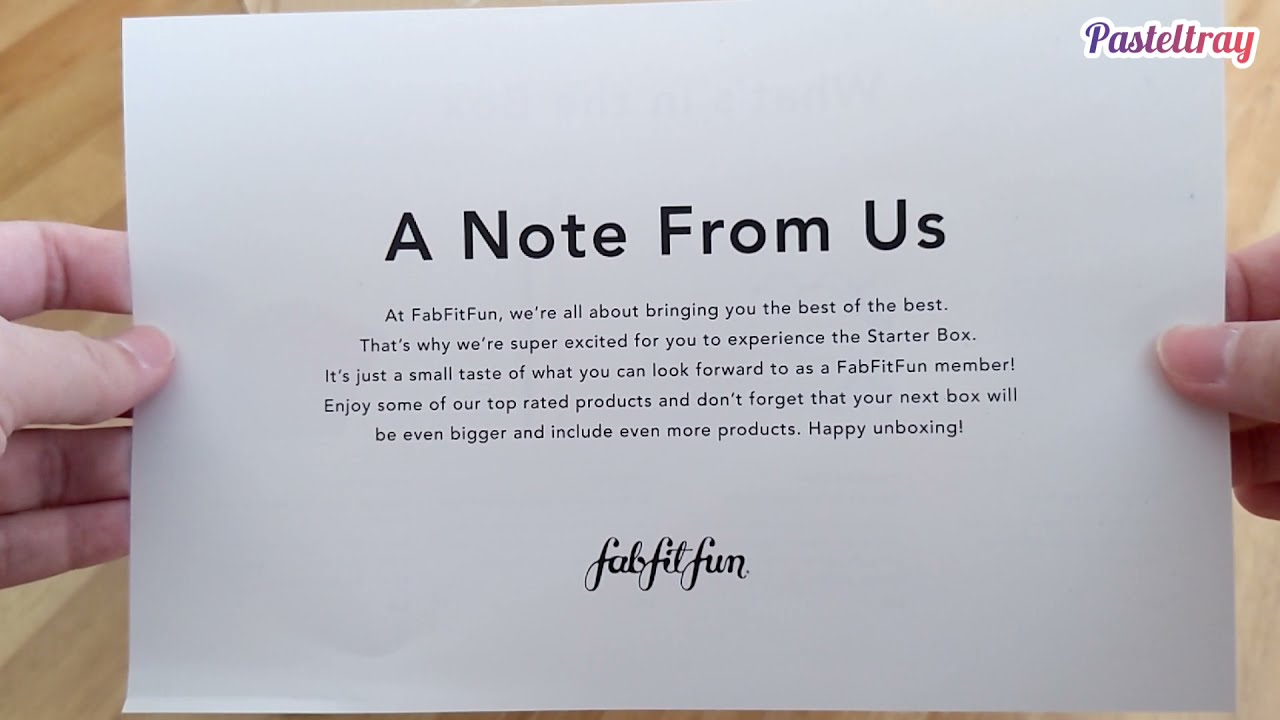 Fabfitfun starter box
