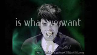 Watch Adam Lambert Want video