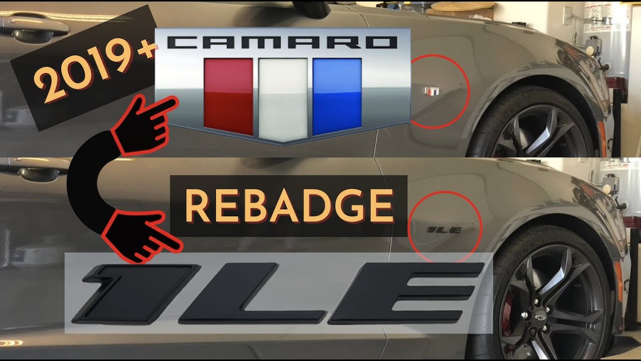 2019+ SS 1LE Camaro Badge Removal and Replacement