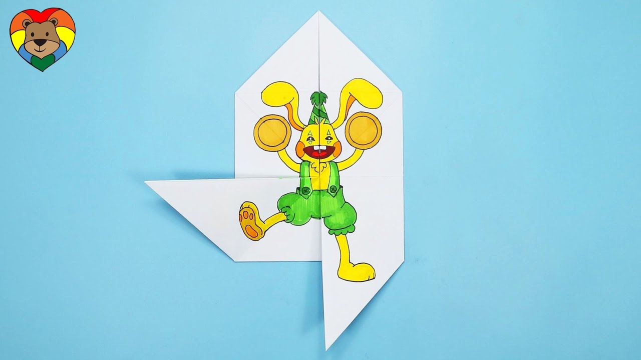 How to Make a Bunzo Bunny Paper Plush (Free Printable Crafts