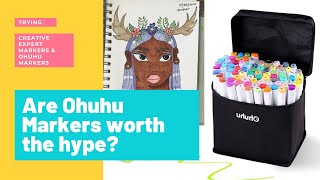 Are Ohuhu Markers worth the HYPE? + Creative Expert Marker Review | Ross Markers