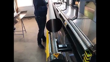 pipe seaming machine SUS 4 meter , one machine all sizes @LimaMachines downspout machine