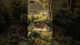 I Built a Hidden Underground Bushcraft Shelter in a Golden Forest Clearing #bushcraft #survival