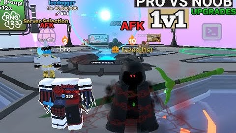Roblox RNG battles.  Pro VS Noob 1v1s