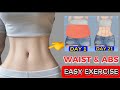 SLIM WAIST &amp; ABS EXERCISE | Easy Exercise for Belly | Lose Weight at Home