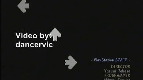 credits - "DDR KONAMIX" (PS USA)