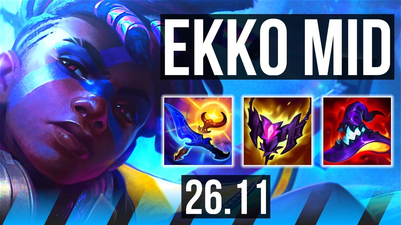 EKKO vs ZED (MID) | 55K damage | KR Grandmaster | 26.11 - YouTube