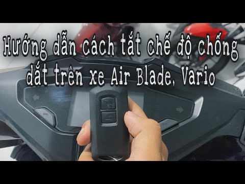 Video Hướng dẫn tắt chế độ chống dắt trên xe Air Blade, Vario - youtube