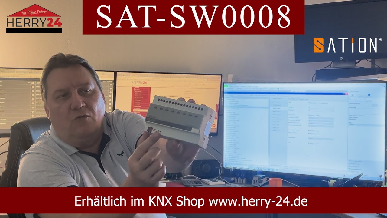 KNX Aktor Schaltaktor 8 fach mit 10A Ausgängen für die Verteilung Sation sw0008