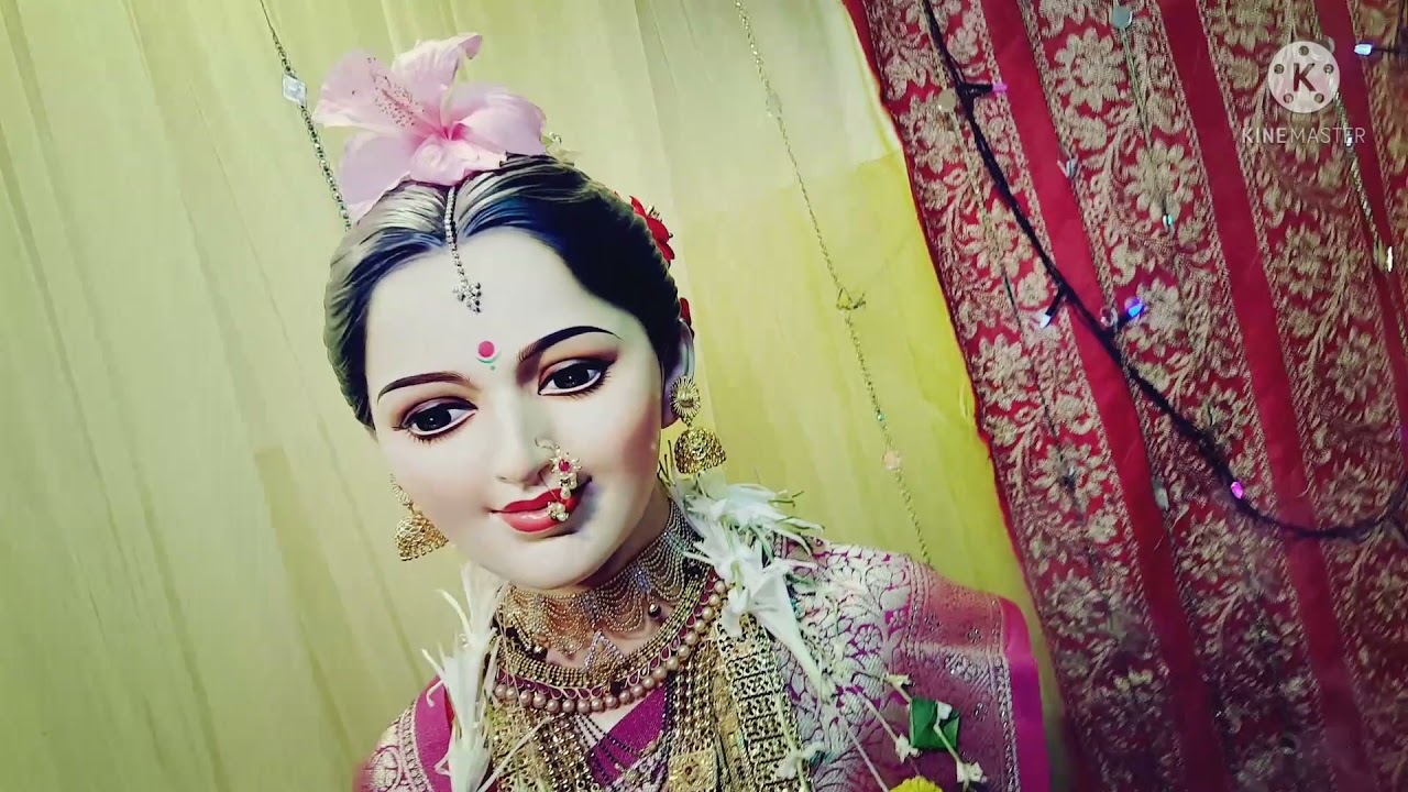 Mahalaxmi mata decorations yelne family 2021 jirafe art