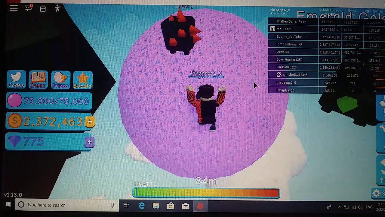Blowing 200,000 bubbles in Roblox YouTube
