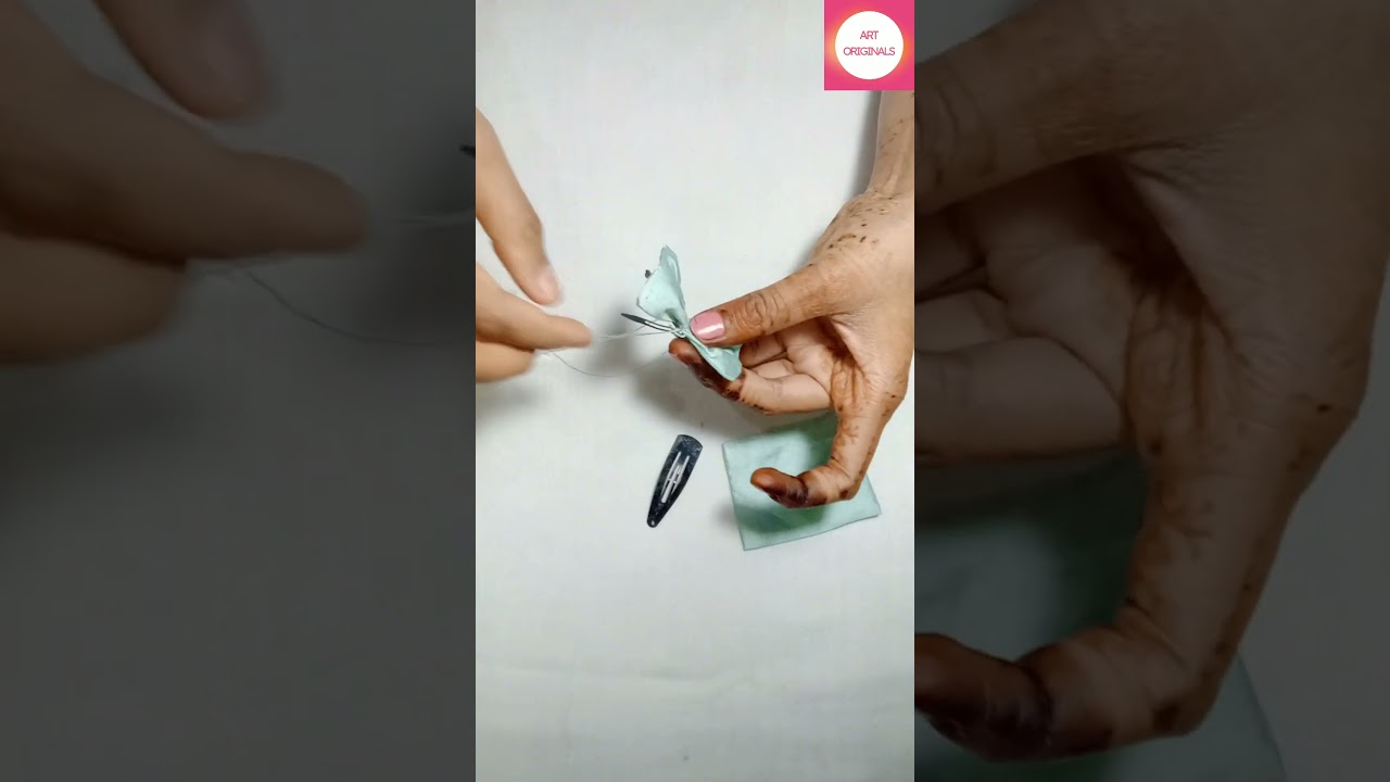 Beautiful hair clip making 